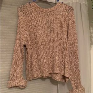 Pinkish/red and white sweater